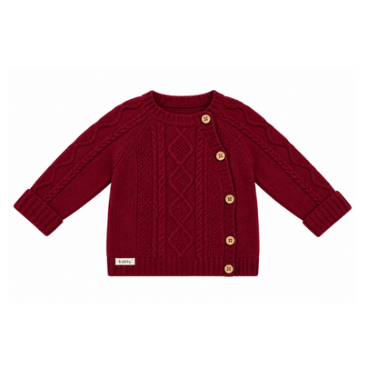Camisola de Malha Bordô para Bebé- Babby