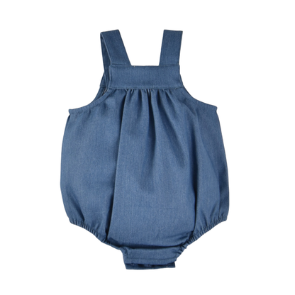 Fofo bebé em ganga com alças e bolsos - José Varón