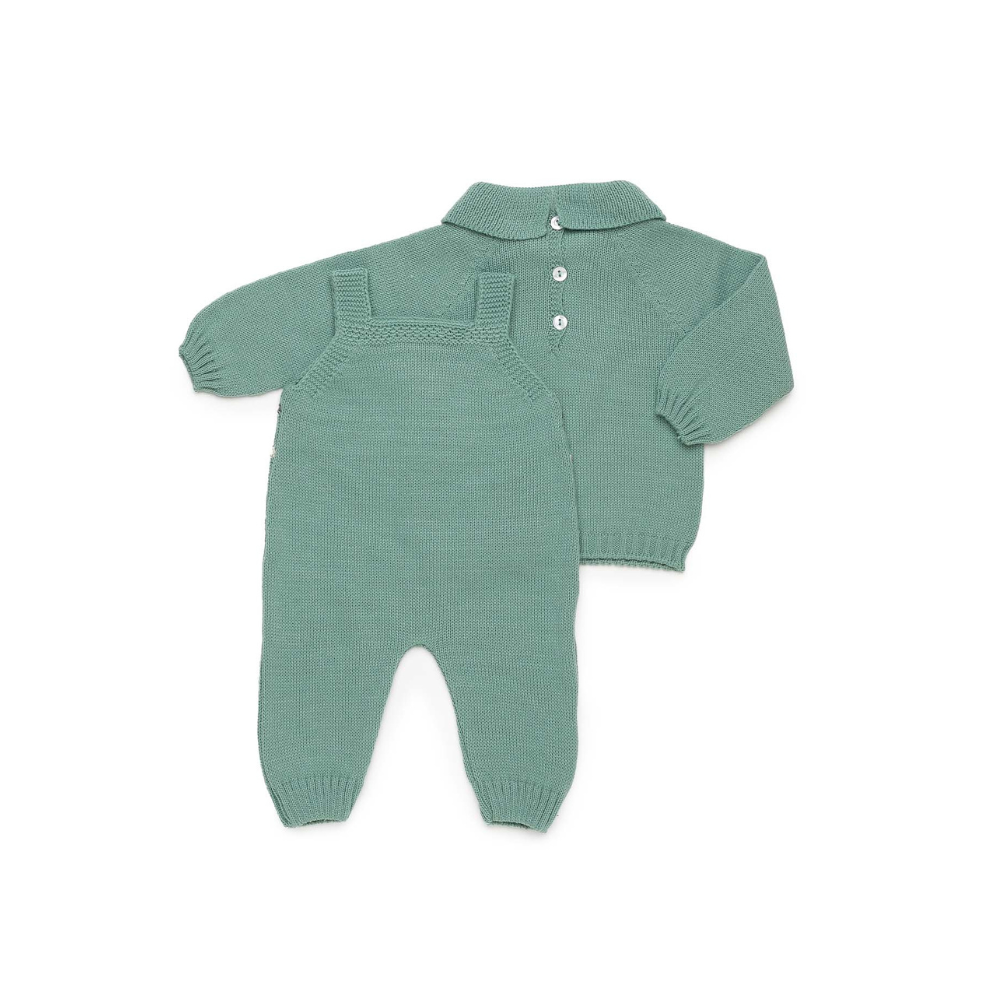 Conjunto de Malha para Bebé Verde - Juliana