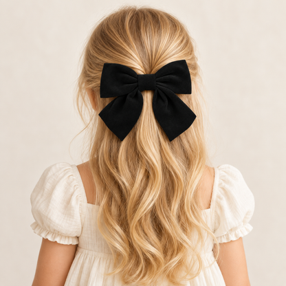 Laço de Cabelo Grande Preto