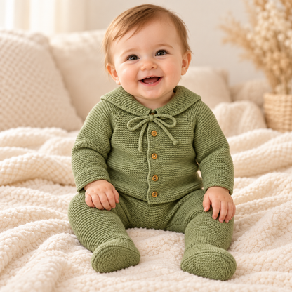 Conjunto de Malha para Bebé Verde - Sigar