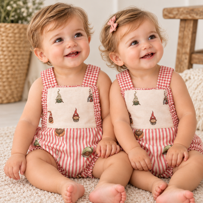 Fofo para Bebé com Alças Duendes – Vermelho