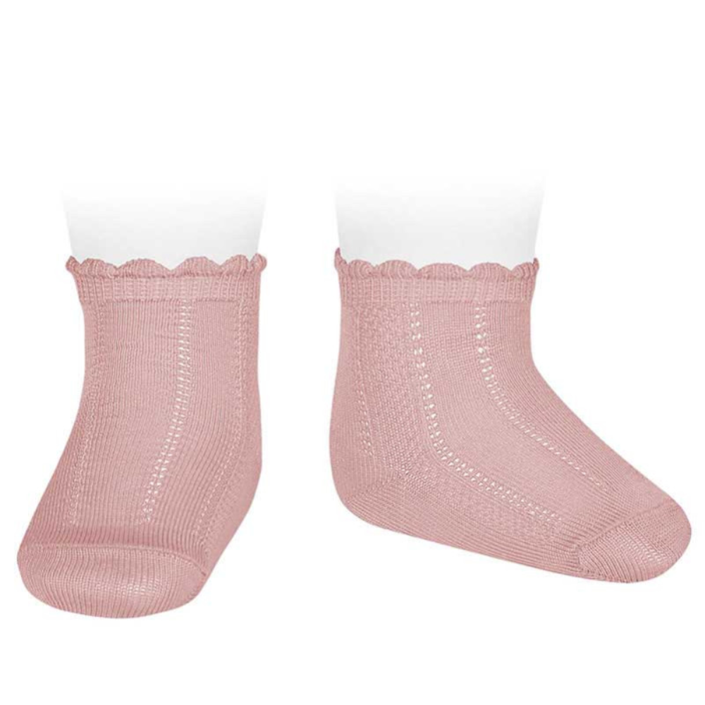 Meia de algodão fino Cóndor - Rosa