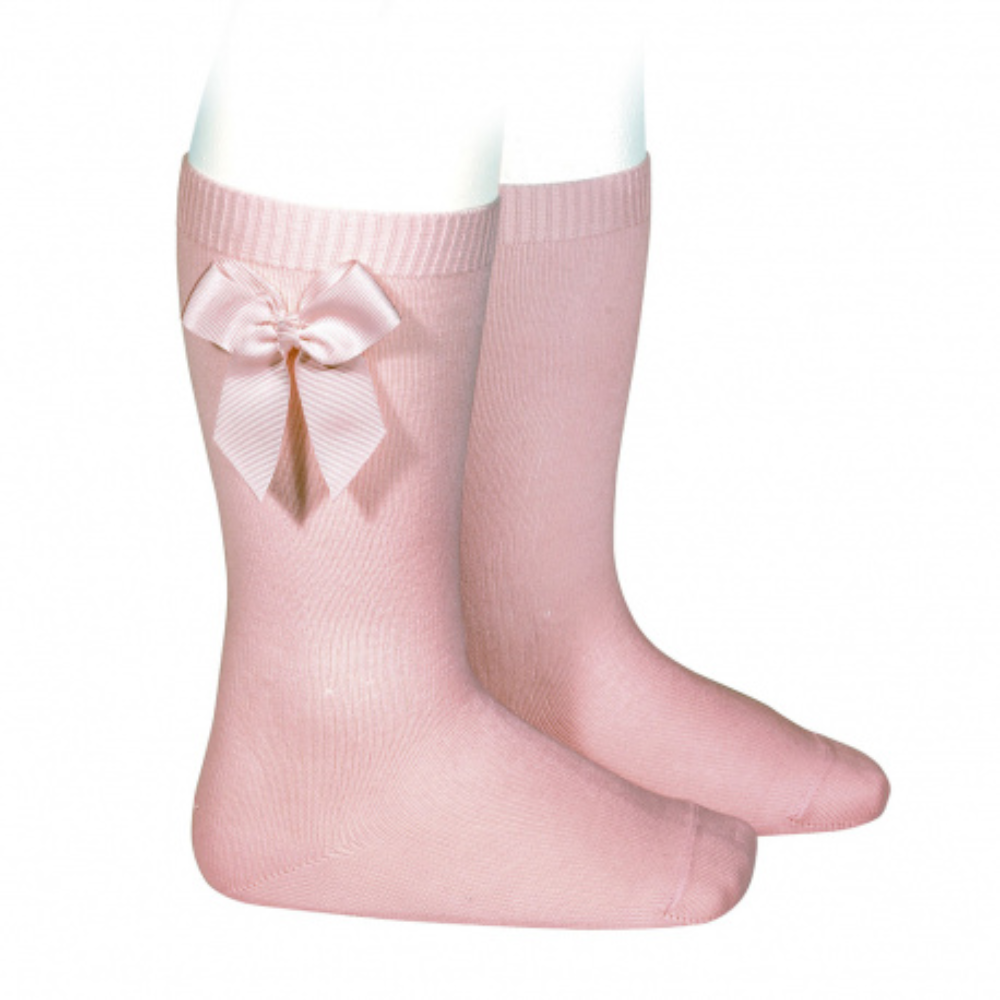 Meias Altas com laço Cóndor - Rosa