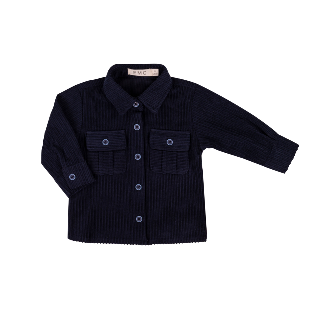 Camisa Bebé Bombazine Azul-Marinho - EMC