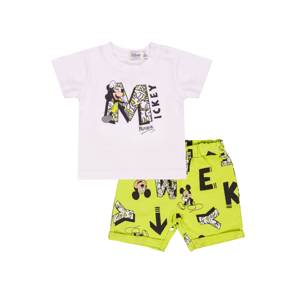 Conjunto Criança Disney Mickey Verde Lima - EMC
