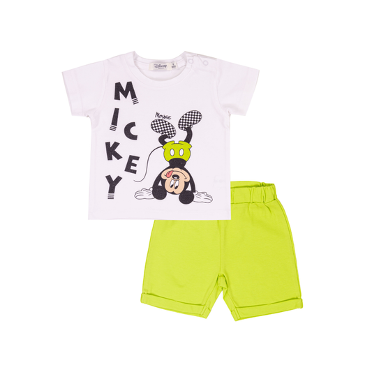 Conjunto Criança Disney Mickey Verde Lima - EMC