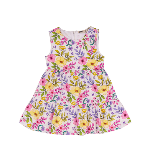 Vestido Floral Colorido para Menina - EMC