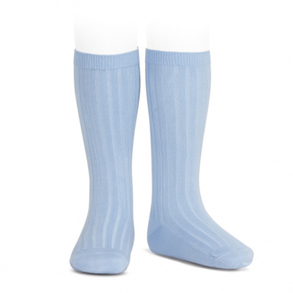 Meias altas básicas CÓNDOR - Azul Claro