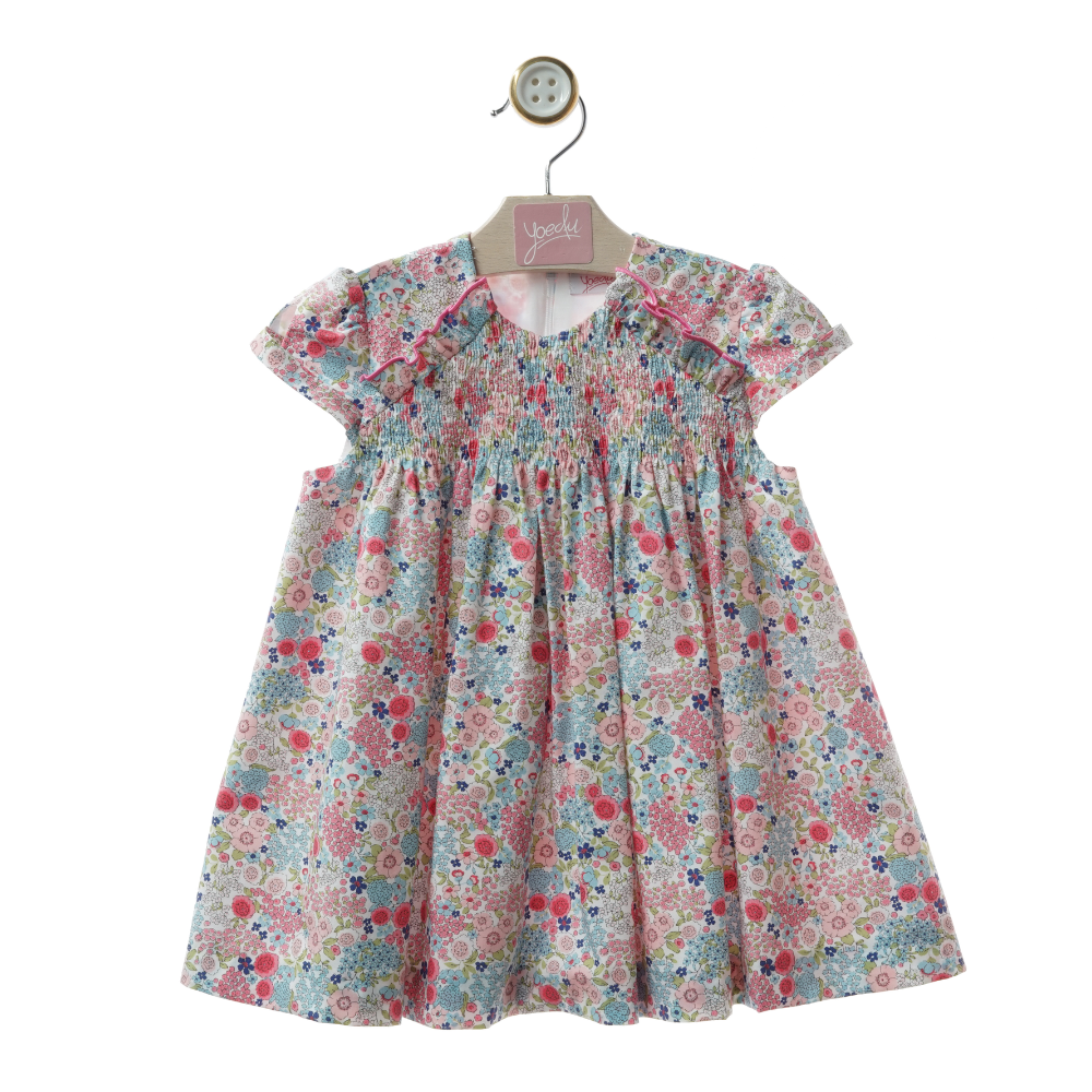 Vestido Menina "Marmolina" floral- Yoedu