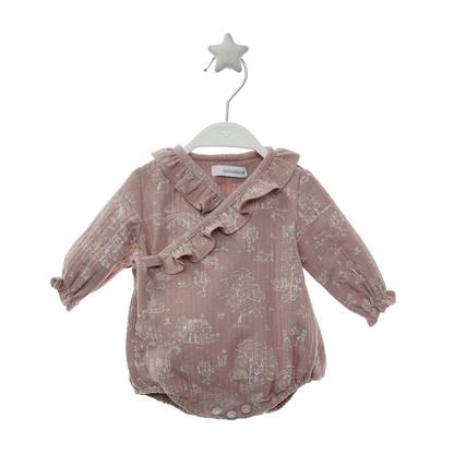 Fofo de Bebé Rosa com Estampado - Micolino