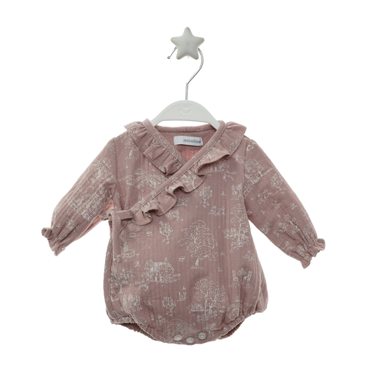 Fofo de Bebé Rosa com Estampado - Micolino
