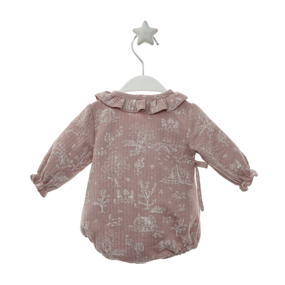 Fofo de Bebé Rosa com Estampado - Micolino