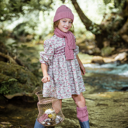 Vestido Floral com Folhos no Peito- Yoedu