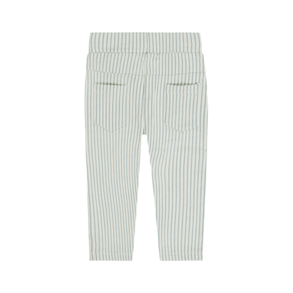 Calças Bebé Riscas Azul e Branco – Cintura com Cordão -Dirkje