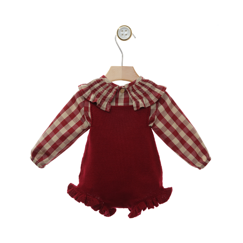 Conjunto Fofo de Malha com Blusa aos Quadrados - Yoedu