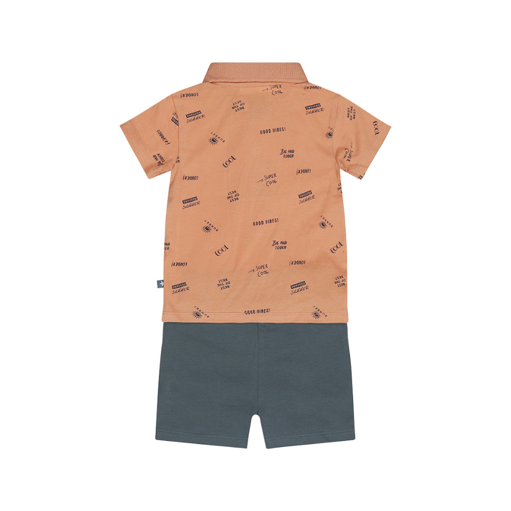 Conjunto Menino Coral e Azul–Dirkje