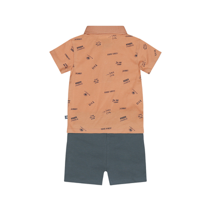 Conjunto Menino Coral e Azul–Dirkje