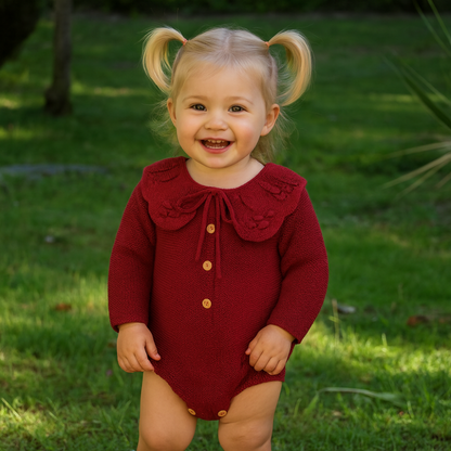 Fofo de Malha com Gola de Folho Bordô – Sigar