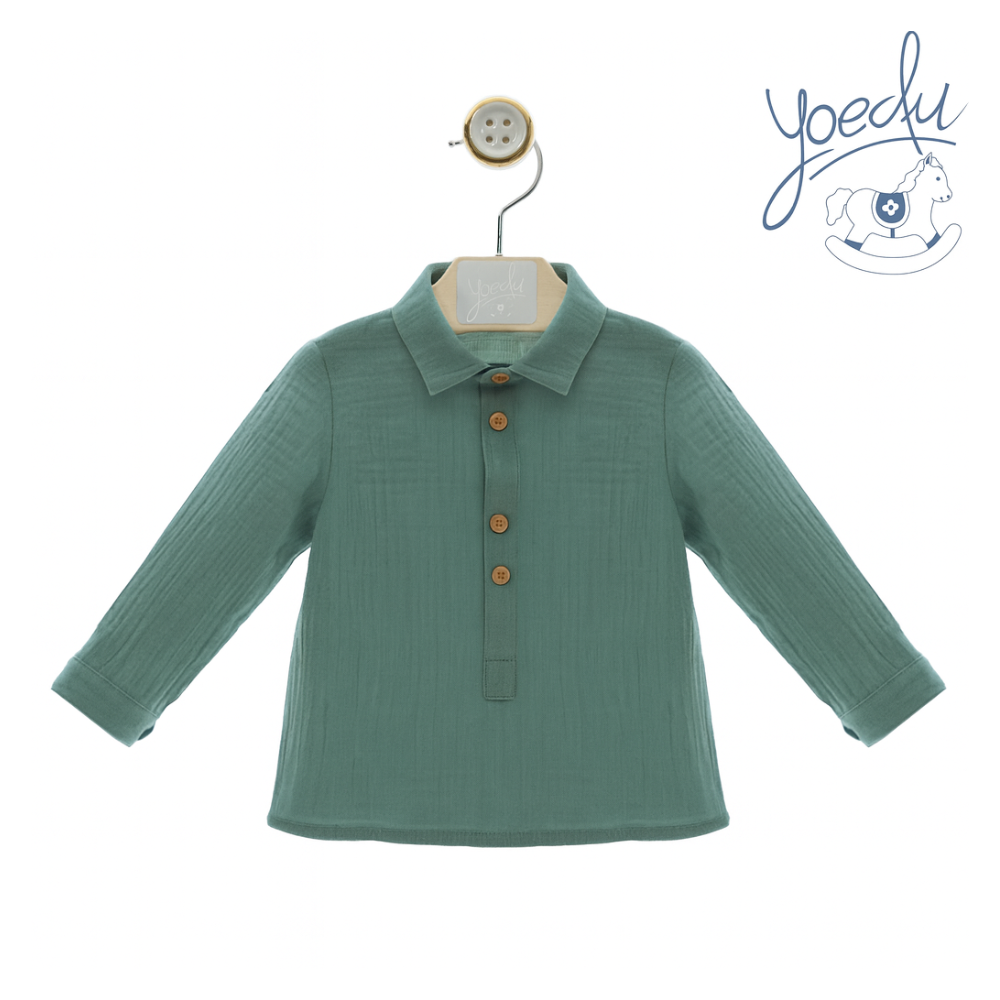 Camisa menino verde - Yoedu