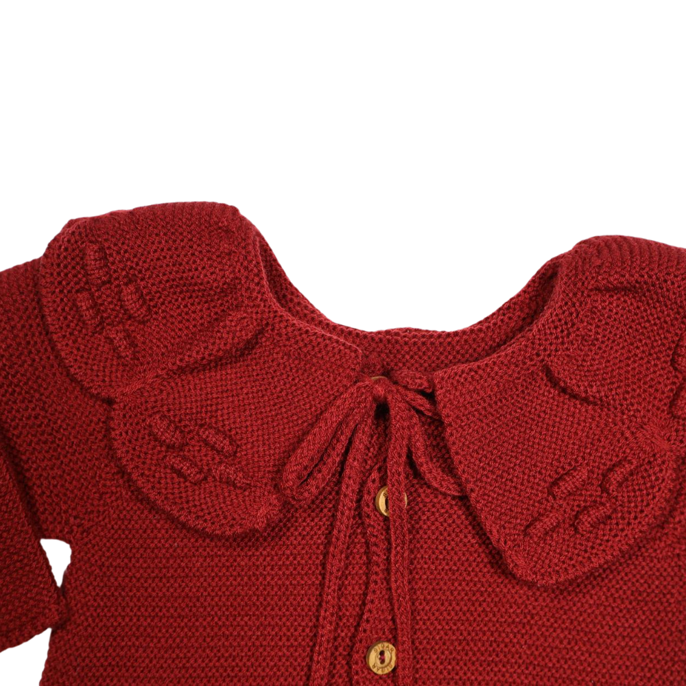 Fofo de Malha com Gola de Folho Bordô – Sigar