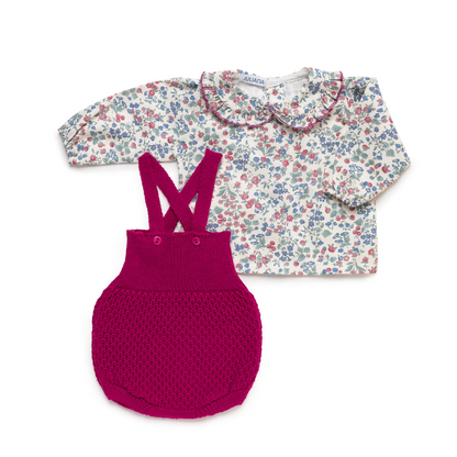 Conjunto bebé menina floral - Juliana