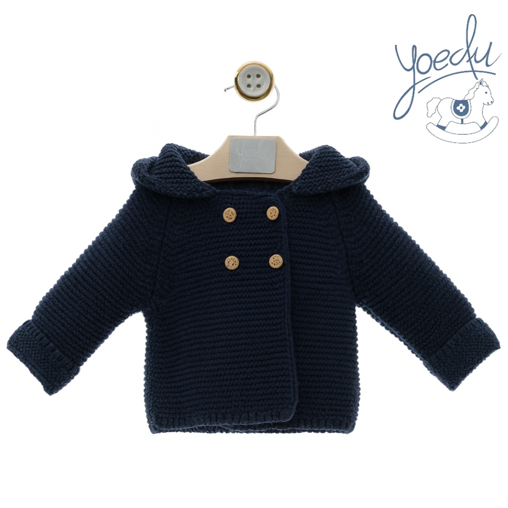 Casaco de malha com pompom - Yoedu