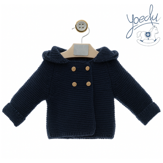 Casaco de malha com pompom - Yoedu