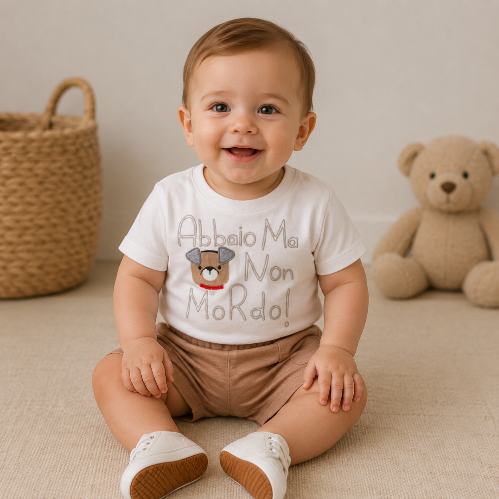 Conjunto T-shirt e Calções Cão para Menino- EMC