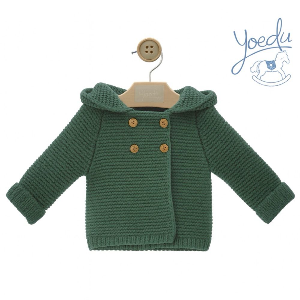 Casaco de malha com pompom - Yoedu