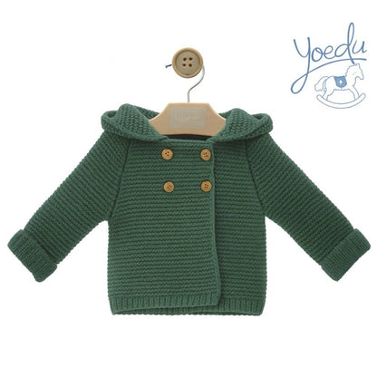 Casaco de malha com pompom - Yoedu